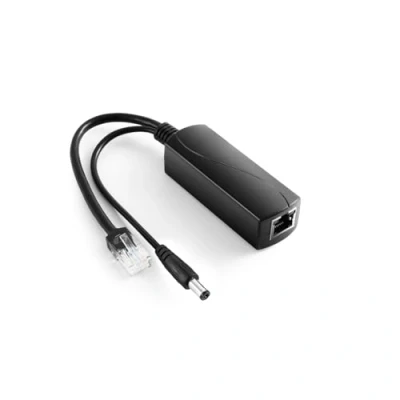 Afbeelding van Gigabit PoE splitter 48V naar 12V 2A, 5,5x2,5 mm DC IEEE 802.3af / bij standaard Power over Ethernet splitteradapter voor IP beveiligingscamera, VoIP telefoon, AP (PS5712TG 25)