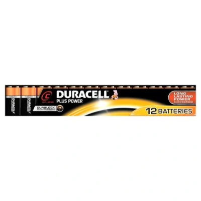 Afbeelding van Duracell Plus C Alkaline Batterijen 12 stuks