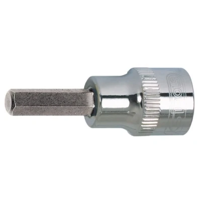 Afbeelding van KS Tools, Dopsleutel + dopmoer, 1/2&quot; CHROMEplus bitmof kort (9/32&quot;)