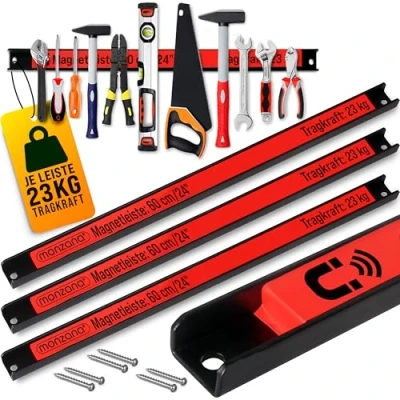 Afbeelding van Deuba Magnetische Gereedschaphouder 3 Stuks 60 cm tot 23 Kg