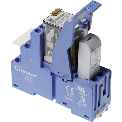 Afbeelding van Finder 58.34.8.012.0060 Relaismodule Nominale spanning: 12 V/AC Schakelstroom (max.): 7 A 4x wisselcontact 1 stuk(s)