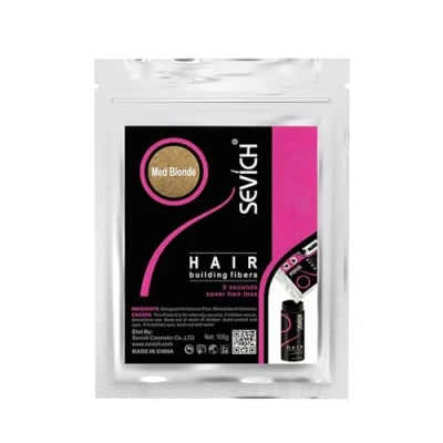 Afbeelding van Sevich Haarvezels Haar Rebuilding Vezels Originele Vulling, Natuur Keratine voor Dun Haar, 100g Medium Blond
