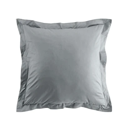 Afbeelding van douceur d&#039;intérieur, kussensloop (63 x 63 cm) Biolina grijs, 100% biologisch katoen