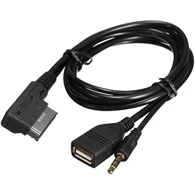 Afbeelding van Ejoyous auto audio muziek adapter Kabel MDI AMI MMI Interface USB oplader AUX ingangskabel adapterkabel Music geschikt voor A6L A8L A4L A1