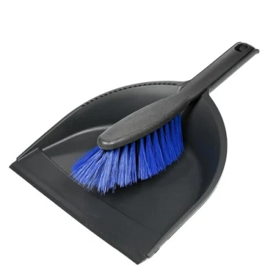 Afbeelding van Benson Stoffer &amp; Blik Kunststof 21.5 cm Zwart/Blauw