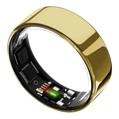 Afbeelding van Ultrahuman Ring Air Gold Ringmaat 8 Smart Slaap Tracking Hartslag &amp; Temperatuur Monitoring, Volg Slaap, Beweging Herstel