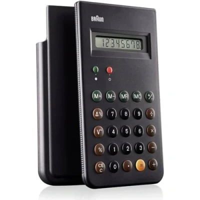 Afbeelding van Braun BNE001BK Zakrekenmachine Zwart Aantal displayposities: 8 (b x h d) 82 139 16 mm