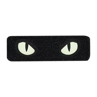 Afbeelding van M Tac Cat Eyes Soft patch Tactische morele voor militaire uitrusting Army Combat Hook and Loop Patches (Zwart/GID)