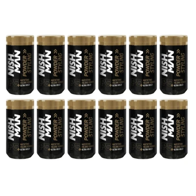 Afbeelding van Nishman Hair Styling Powder 20g Maximale Volumeboost en Textuur Perfecte Haarstyling Poeder voor Flexibele Hold Matte Finish (20 gram, P5 Mattifying Volume Ultra Hold)