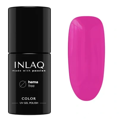 Afbeelding van INLAQ® Gel Nagellak UV LED Verschillende Kleuren Gellak in Pasteltinten Nail Polish Collectie Crazy Rainbow Kleur Cerise 6 ml