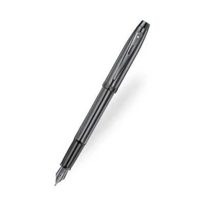 Afbeelding van Sheaffer vulpen 100/E9375 penpunt M Ionic Shiny dark grey gunmetal SF E0937553
