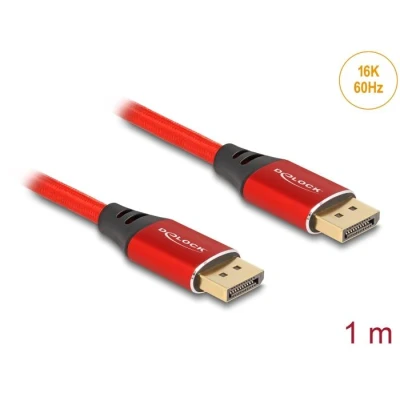Afbeelding van Delock DisplayPort Kabel 16K 60 Hz 1 m rot Metall HQ products
