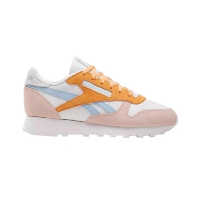 Afbeelding van Reebok Klassiek leer dames Wandelschoen, Krijt Gewassen Klei Zacht Blauw, 40 EU
