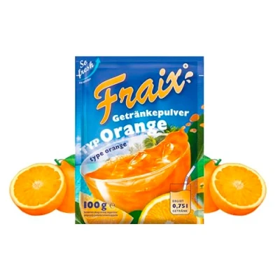 Afbeelding van Fraix Drankpoeder oranje, 25 stuks (25 x 100 g)