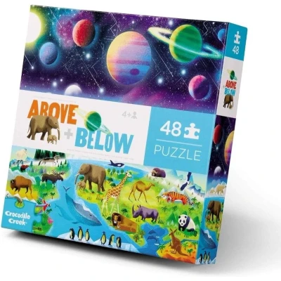 Afbeelding van Crocodile Creek Puzzels Puzzle Above Below Earth &amp; Space