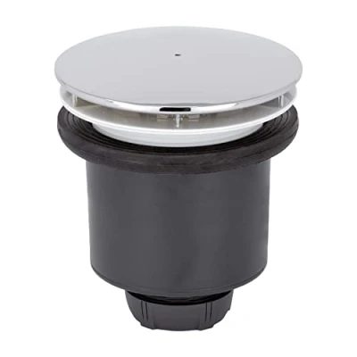 Afbeelding van Wirquin, Grijs 30723746 doucheafvoer wervels D90 verticaal met ABS koepel