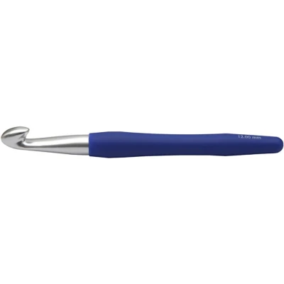 Afbeelding van Creotime ergonomische haaknaald blauw 12 mm 16 cm
