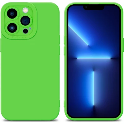 Afbeelding van Cadorabo Hoesje geschikt voor Apple iPhone 12 PRO MAX in FLUID GROEN Beschermhoes TPU silicone Cover Case