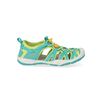 Afbeelding van Keen Moxie Unisex Outdoorsandalen voor kinderen, Maat: 32/33, Neon green Textiel