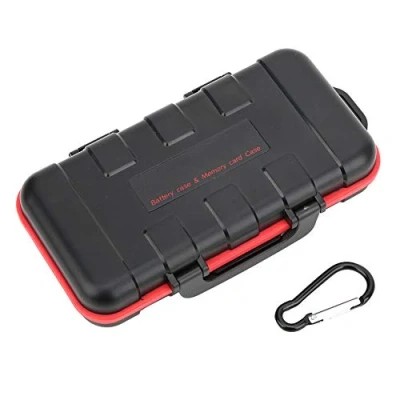 Afbeelding van Yctze geheugenkaarthouder, batterij opbergdoos Valbestendige camerabatterij voor NP FW50 FZ100 LP E6 E8 EN EL15