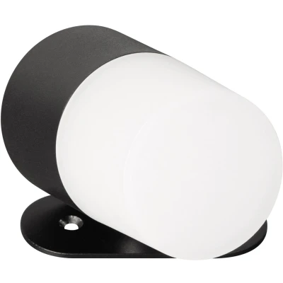 Afbeelding van FH Lighting LED oplaadbare wandspot Magnetics, zwart/wit, dimbaar, CCT, IP44