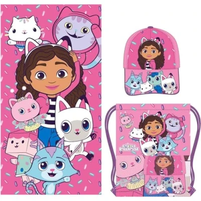 Afbeelding van Badhanddoek Gabby&#039;s Dollhouse Roze