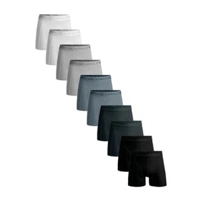 Afbeelding van MUCHACHOMALO Heren Boxers, Katoenen Effe Ondergoed, Multipack 10 Pack, Boxershorts Solid Klassieke Pasvorm, met Elastische Tailleband