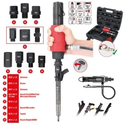Afbeelding van Compressed air injector extractor set, 9 pcs