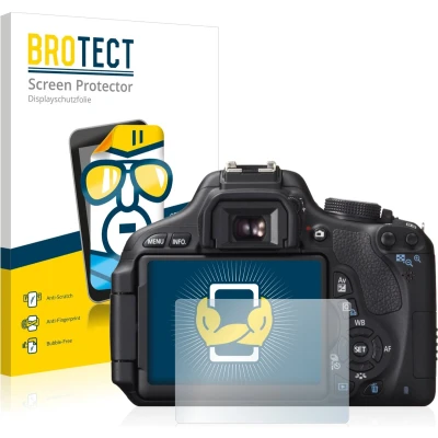 Afbeelding van BROTECT Screenprotector voor Canon EOS 600D Folie Beschermfolie transparant (2 Stuks)