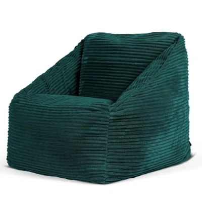 Afbeelding van icon &quot;Morgan&quot; Corduroy Kinderzitzakken, Teal Groen, Zitzakstoel, Zitzak Kind met Vulling, Woonkamerzitzakken