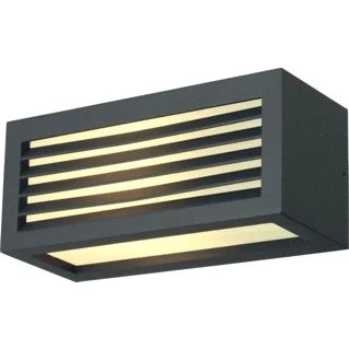 Afbeelding van Slv armatuur box l e27 antraciet max 18w ip44 232495
