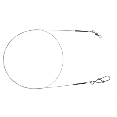 Afbeelding van Spro Matte Black 7x7 Wire Leader 2pcs Maat : 40cm 10 kilo