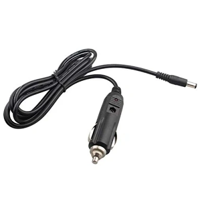 Afbeelding van Futheda 12V 5A Auto Sigarettenaansteker Voeding Adapter Mannelijke Plug Verlengkabel naar DC 2.1mm voor Achteruitrij CCTV Monitoren of Motor Apparaat
