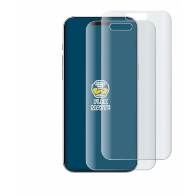 Afbeelding van BROTECT Full Cover Antireflecterende Screen Protector voor Apple iPhone 16 (2 Stuks) Schermbeschermer, Anti Glare Protector, Mat