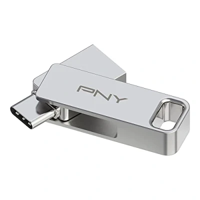 Afbeelding van PNY 256 GB DUO LINK USB 3.2 Type C dubbele flashdrive voor Android apparaten en computers Externe mobiele opslag foto&#039;s, video&#039;s meer 200 MB/s