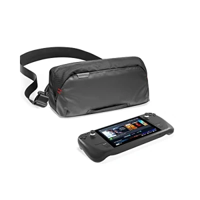 Afbeelding van tomtoc Tas Schoudertas voor ASUS ROG Ally X (2024), Steam Deck Console, Playstation Porta, Draagtas Accessoires Geschikt Oplader, PowerBank, Dock, Controller
