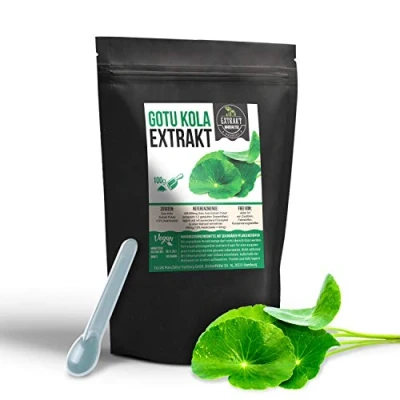 Afbeelding van Gotu Kola extract, 10% Aziaticoside, 100 g poeder, hooggedoseerd plantenextract, zonder additieven, veganistisch in Duitsland gevuld (poeder g)