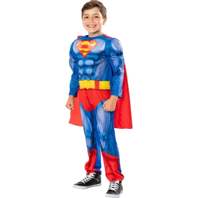 Afbeelding van Superman Licentie Gespierd Lichtblauw Kinderen Maat 116 128