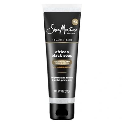 Afbeelding van Shea Moisture African Black Soap Facial Wash &amp; Scrub 113g
