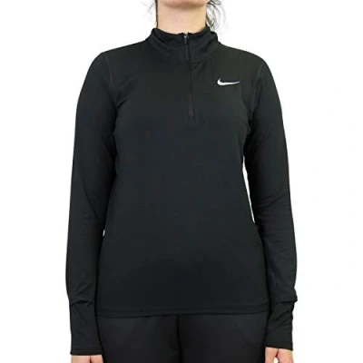 Afbeelding van Nike Performance W NK Element TOP HZ Longsleeve, Dames, Maat: XS, Black/reflective silver