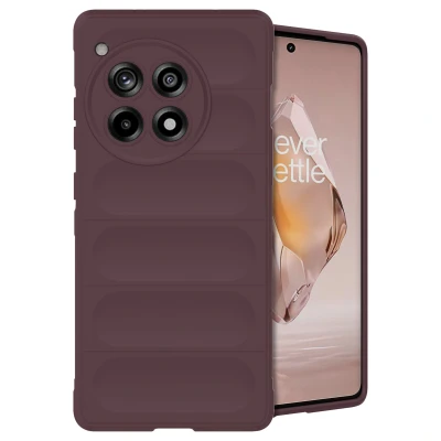 Afbeelding van OnePlus 12R Hoesje Siliconen en TPU (zacht) iMoshion Backcover/Softcase Aubergine Telefoonhoesje