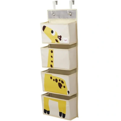 Afbeelding van 3 Sprouts Hangwandorganizer plank voor kinderkamer en luiertafels, giraf
