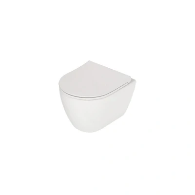 Afbeelding van Wandcloset Plieger Lima Diepspoel Rimless met Softclose Closetzitting Wit