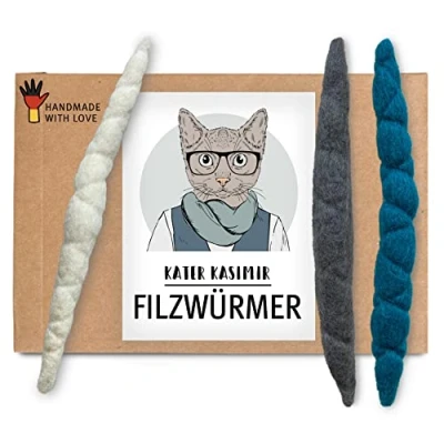 Afbeelding van 1x3 Kater Kasimir Vilten Wormen Kat
