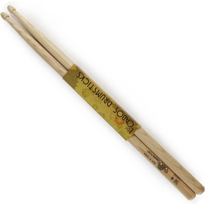 Afbeelding van Los Cabos 5B Wh. Hickory Intense Sticks, Wood Tip Drumsticks