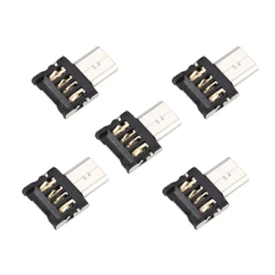 Afbeelding van CY 5 stuks Micro USB 5pin OTG Adapter Connector Ultra Mini DM voor mobiele telefoon Tablet &amp; kabel Flash Disk