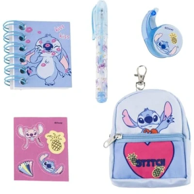 Afbeelding van Mini rugtas sleutelhanger set Stitch
