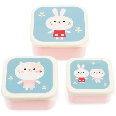 Afbeelding van Snackdoosjes (3 stuks) Lottie and Friends van Rex London