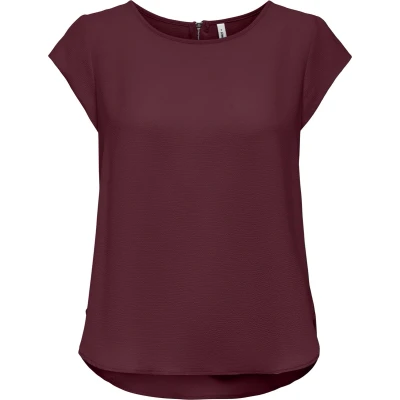 Afbeelding van Only Onlvic S Solid Top Noos Wvn 15142784 Bordeaux Dames The Stone