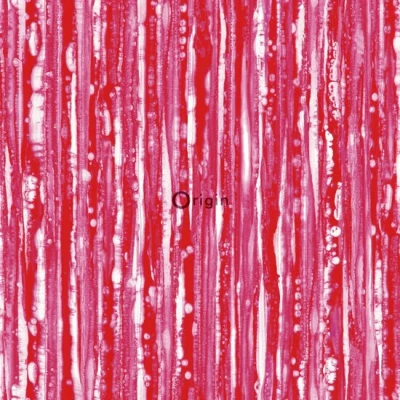 Afbeelding van Origin Wallcoverings behang strepen rood en roze 347218 53 cm x 10,05 m